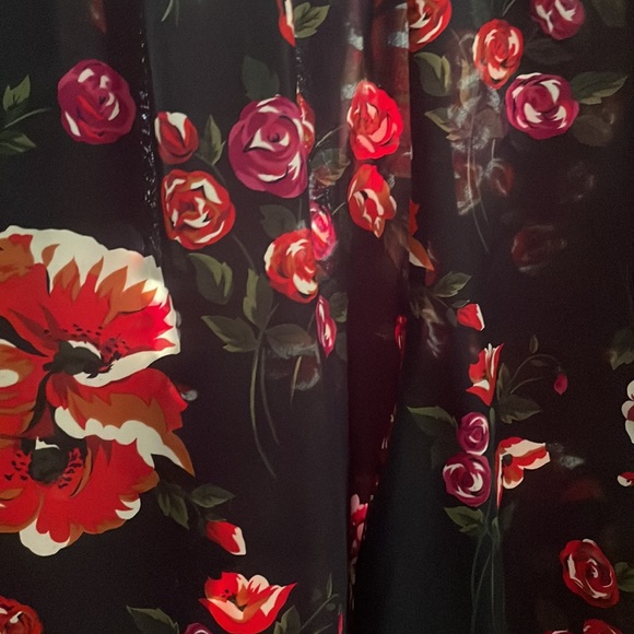 Vintage SK & Company matching floral palazzo pants and short sleeve blouse - Picture 9 of 9